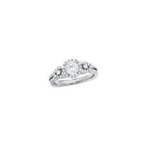 ZALES Diamond Three Stone Framed Engagement Ring in 14K White Gold 1 