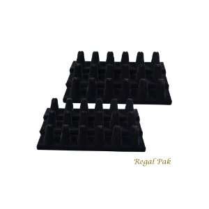  Regal Pak Two Piece Black Velvet 18 Finger Ring Stand 8 1 