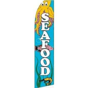  SEAFOOD Swooper Feather Flag 