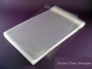100 CLEAR Resealable Plastic/Cello ENVELOPES/bags 9x 12  