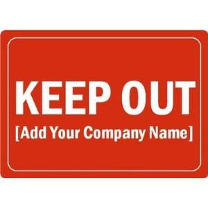  KEEP OUT Reflect Adhesive Sign, 18 x 12