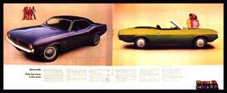 1970 Plymouth Color Brochure Barracuda Road Runner NOS  