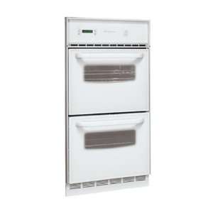   24 Single Gas Wall Oven with Manual Clean Porcelain Oven   White