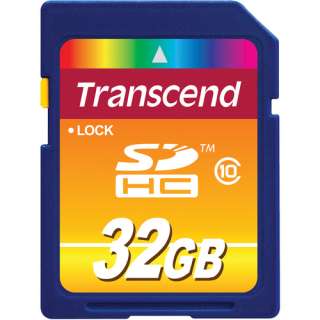 Transcend 32 GB Class 10 SD SDHC Memory Card   10 Pack  