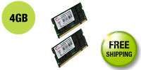   Skill 4GB (2 x 2GB) DDR2 667 (PC2 5300) Dual Channel Kit Laptop Memory