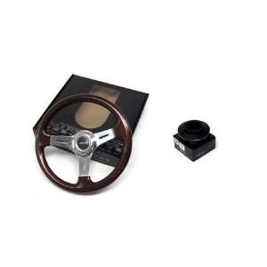 88 95 Mazda 323 NRG 350MM Classic Wood Steering Wheel + Hub Adapter 
