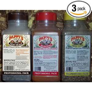   Jumbo Pack (Pappys Choice Seasoning, Garlic Herb, Lemon Pepper