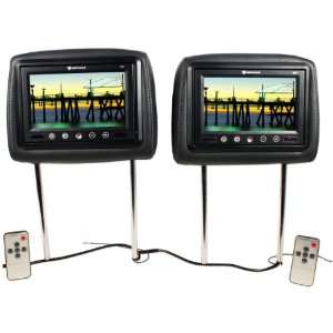   Of Black 7 Headrest Monitors w/ Soft Touch Buttons