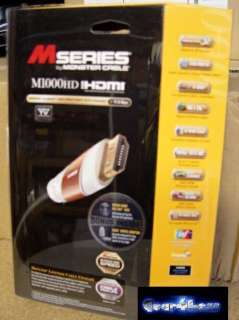 Monster Cable M1000HD 4 HDMI HDTV M 1000 3D M1000 HD Authentic 
