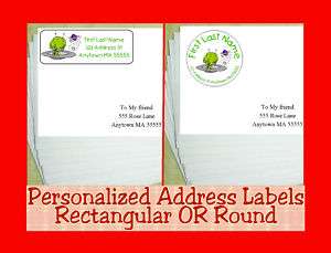 Aliens Astronaut Space Personalized Address Labels  
