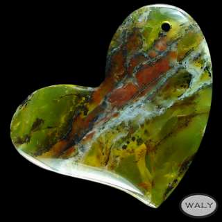 African Green Opal Pendant bead X103648  