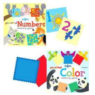 eeBoo Preschool Memory Game Set   Colors/ Numbers product details page