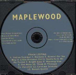 MAPLEWOOD   S/T   RARE 13 Track Promo Advance CD 2004 707239005720 