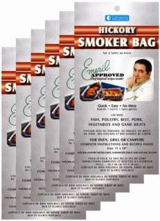Camerons Products Emeril Approved Smoker Bags, Hickory, 6 Count