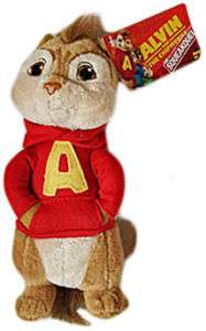 Alvin and the Chipmunks   6.5 ALVIN plush, NEW  