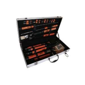  18 Piece BBQ Grill Tool Set with Aluminum Case (Silver) (3 