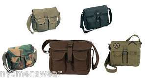 MILITARY AMMO SHOULDER BAGS 2 POCKET ARMY H.W. CANVAS  