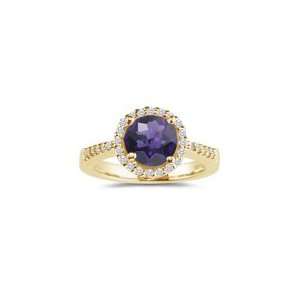   Cts Diamond & 2.99 Cts Amethyst Ring in 14K Yellow Gold 10.0 Jewelry