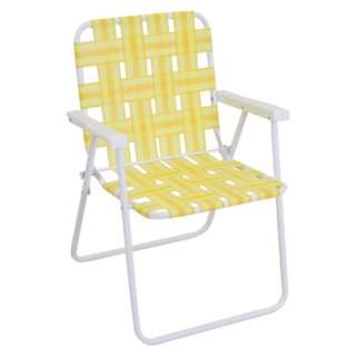 Outdoor Folding Strap Chair   Yellow.Opens in a new window