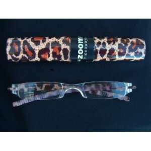 Zoom (C75) Hideaways Animal Print Reading Glasses and Matching Case 