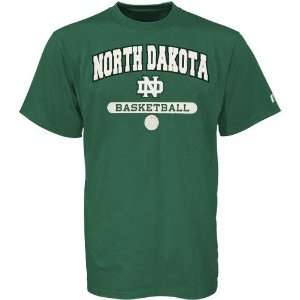  Russell North Dakota Fighting Sioux Green Basketball T 