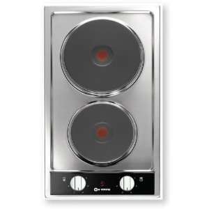   Cooktop with 2 Burners & Stainless Steel Surface Appliances