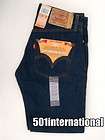 Levis 501 Jeans   Rinsed Indigo 35x30 New  