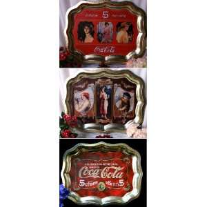  Coke Coca Cola Wavy Tin Tray Assorted 