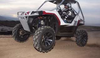 STI HD2 Matte 12 ATV Wheels on Swamp Lite 25 Tires Kawasaki Mule 