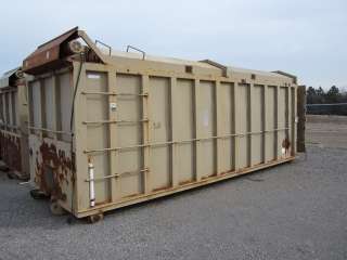   Fill Roll Off Trash Compactor Container With Dual 12 Augers  