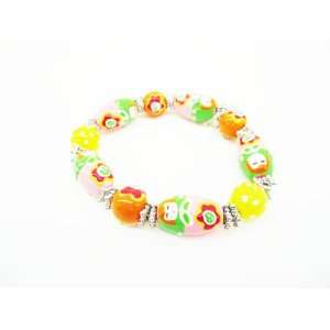  Baby Doll Stretch Bracelets (Orange) Jewelry