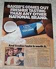 1979 Bakers Coconut Rave Reviews Cake recipe PRINT AD