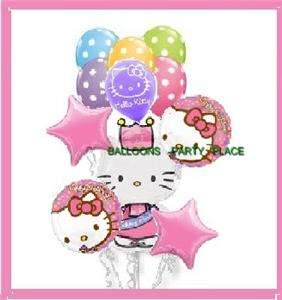 HELLO KITTY birthday balloon supply pink purple party  