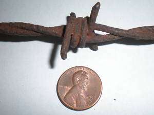 Rustic 20 Western Decorative Barbed Wire Strand Used  