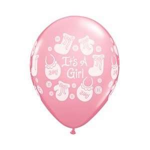   Girl Buttons and Bows Baby Shower latex Balloons Decorations Supplies