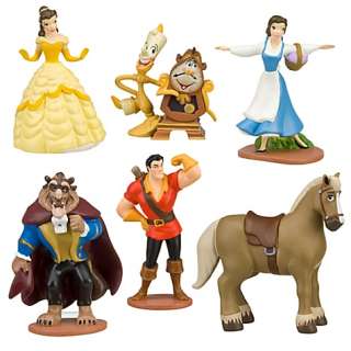  Beauty and the Beast Figure Play Set    6 Pc CAKE TOPPERS 