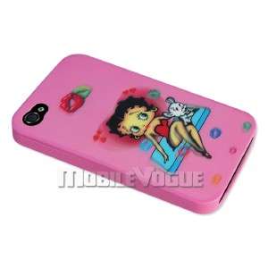 Betty Boop Hard Cover Case for Apple iphone 4/4S Pink  