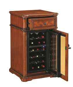 NEW Tresanti 18 Bottle Wine Cooler Wood Cabinet DUAL ZONE Cellar 