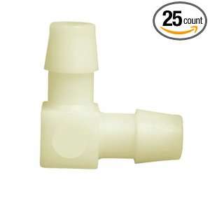 Nylon Tubing Connector , Barbed Elbow, 1/4 Tubing ID 1/8 27 NPT Pipe 