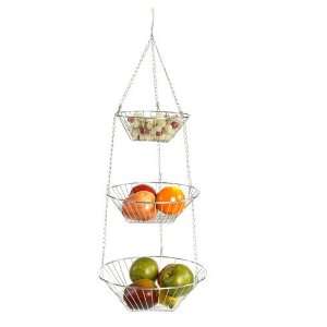  Deluxe Copper 3 Tier Hanging Wire Baskets by RSVP