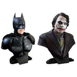   Batman Dark Knight Batman & Joker 1/2 Scale Bust Set Of 2 Toys