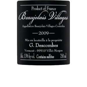   DescombesGeorges Beaujolais Villages 750ml Grocery & Gourmet Food