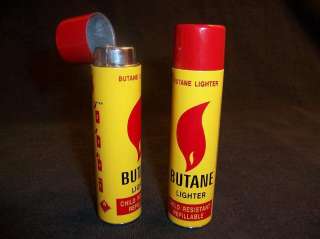 BUTANE CAN REFILL NOVELTY TABLE LIGHTER W/ GREEN FLAME  