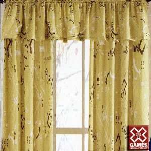Games Edge Rod Pocket Drapes by Dan River Home Fashions for Kids 