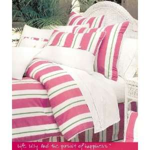  Lilly Pulitzer Standard Pillow Sham Cabana Stripe Fuschia 