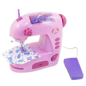  Girls Pretend Play Working Sewing Machine Kids Toy (Pink 