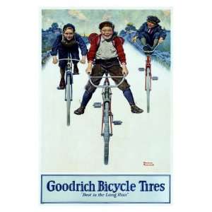  BF Goodrich Bicycle Tires Giclee Poster Print by Norman 