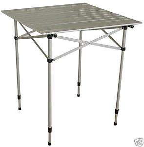Aluminum Roll Top Adjustable Feet Camping Table /8115  