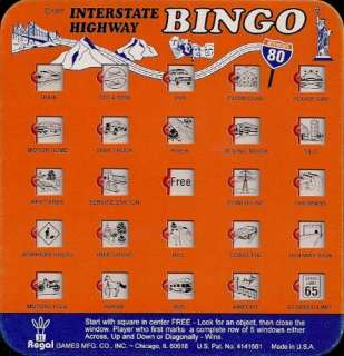   Auto Bingo Game Card   Car Bingo, Assorted Colors (Sold Individually