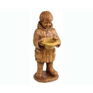  Wonder Boy w/Raincoat Statue/Birdbath 